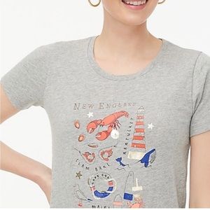 J Crew "New England" Collector Tee sz L